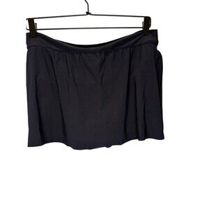 Miraclesuit Swim Skirt Women 10 Black Skirted Bottom 367671 Slimming Swimwear